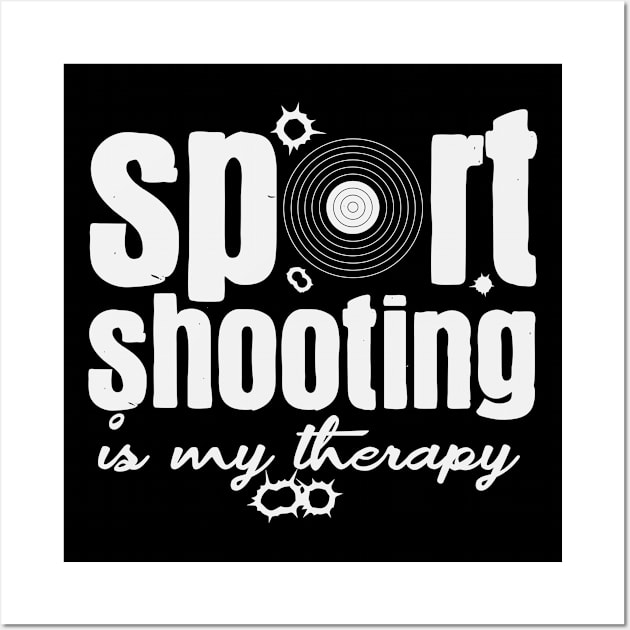 Sport Shooting Therapy | Gun Club Shooting Sports Wall Art by DesignatedDesigner